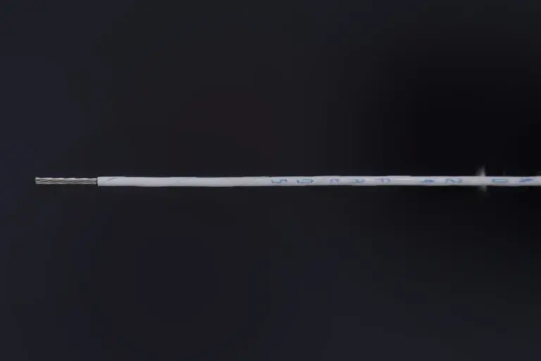 24 FAR 05 gray wire with white colored wrapper.