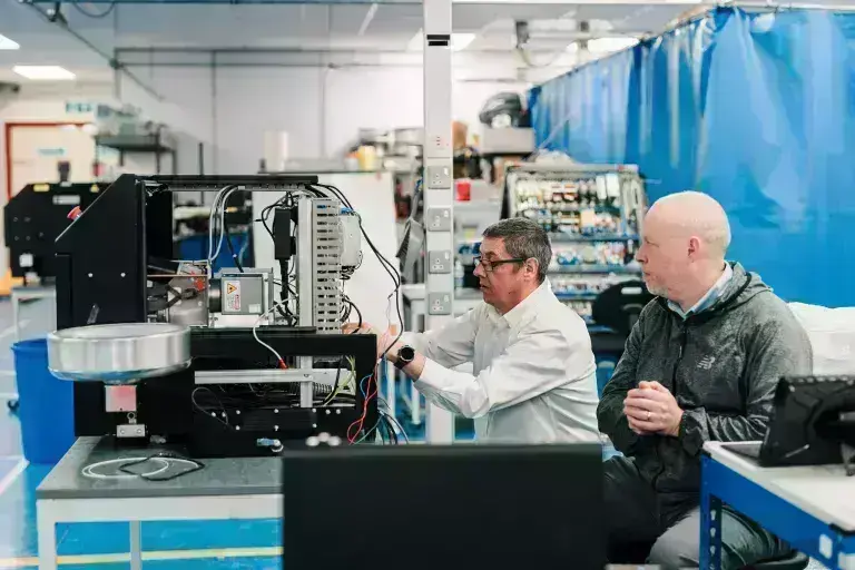 Man working on a machine
